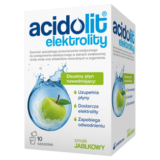Acidolit, smak jabłkowy, 4,4 g x 10 saszetek KRÓTKA DATA - zdjęcie produktu