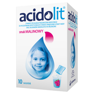 Acidolit, smak malinowy, 10 saszetek KRÓTKA DATA - zdjęcie produktu
