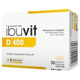 Ibuvit D 400, witamina D dla niemowląt i dzieci, 30 kapsułek twist-off - miniaturka zdjęcia produktu