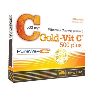 Olimp Gold-Vit C 500 Plus, 30 kapsułek KRÓTKA DATA - zdjęcie produktu