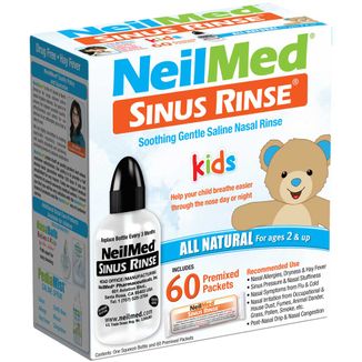 Sinus Rinse Pediatric Kit, zestaw dla dzieci z butelką, 120 ml i 60 saszetek USZKODZONE OPAKOWANIE - zdjęcie produktu