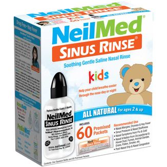 Sinus Rinse Pediatric Kit, zestaw dla dzieci z butelką, 120 ml i 60 saszetek - zdjęcie produktu