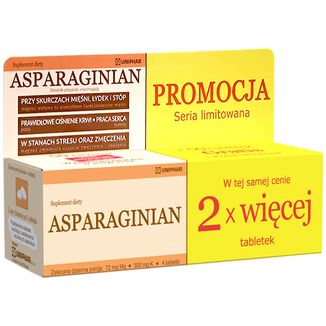Asparaginian, 50 tabletek + 50 tabletek gratis - zdjęcie produktu