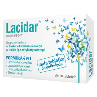 Lacidar, 20 tabletek USZKODZONE OPAKOWANIE - zdjęcie produktu