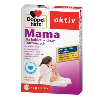 Doppelherz aktiv Mama, dla kobiet w ciąży i karmiących, 60 kapsułek - zdjęcie produktu