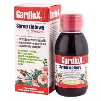 Gardlox, syrop z miodem, 120 ml - zdjęcie produktu