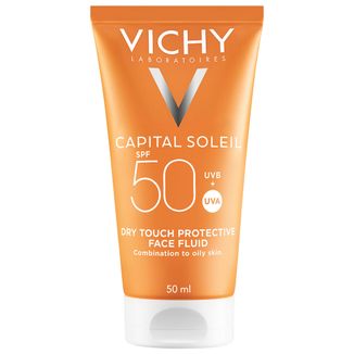Vichy Capital Soleil, matujący krem do twarzy, SPF 50, 50 ml - zdjęcie produktu