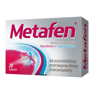 Metafen 200 mg + 325 mg, 20 tabletek - zdjęcie produktu