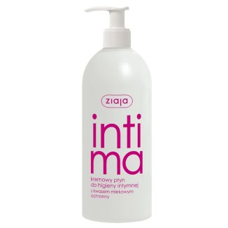 Ziaja Intima, kremowy płyn do higieny intymnej z kwasem mlekowym, ochronny, 500 ml Ziaja Intima, kremowy płyn do higieny intymnej z kwasem mlekowym, ochronny, 500 ml - zdjęcie produktu