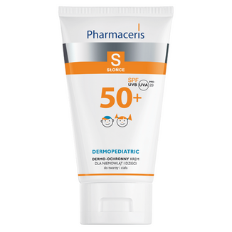 Pharmaceris S, krem ochronny na słońce do twarzy i ciała, powyżej 6 miesiąca, SPF 50+, 125 ml USZKODZONE OPAKOWANIE - zdjęcie produktu