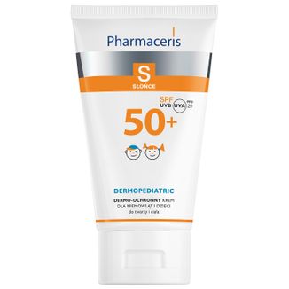 Pharmaceris S, krem ochronny na słońce do twarzy i ciała, powyżej 6 miesiąca, SPF 50+, 125 ml - zdjęcie produktu