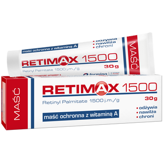 Retimax 1500, maść ochronna z witaminą A, 30 g Retimax 1500, maść ochronna z witaminą A, 30 g - zdjęcie produktu