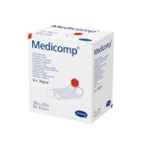 Medicomp, kompresy jałowe, włókninowe, 4-warstwowe, 30 g/m2, 7,5 cm x 7,5 cm, 50 sztuk - miniaturka zdjęcia produktu