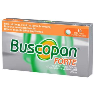 Buscopan Forte 20 mg, 10 tabletek - zdjęcie produktu