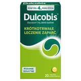 Dulcobis 5 mg, 20 tabletek dojelitowych - miniaturka zdjęcia produktu