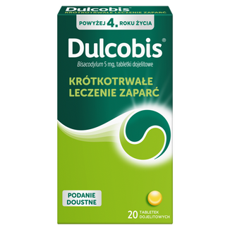 Dulcobis 5 mg, 20 tabletek dojelitowych - zdjęcie produktu