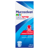 Mucosolvan Mini 15 mg/5 ml, syrop dla dzieci powyżej 1 roku, smak owoców leśnych, 100 ml Mucosolvan Mini 15 mg/5 ml, syrop dla dzieci powyżej 1 roku, smak owoców leśnych, 100 ml - miniaturka zdjęcia produktu