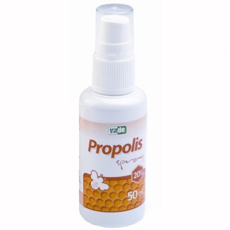 Virde, propolis spray, roztwór 20%, 50 ml USZKODZONE OPAKOWANIE Virde, propolis spray, roztwór 20%, 50 ml USZKODZONE OPAKOWANIE - zdjęcie produktu