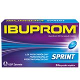 Ibuprom Sprint 200 mg, 24 kapsułki miękkie USZKODZONE OPAKOWANIE - miniaturka zdjęcia produktu