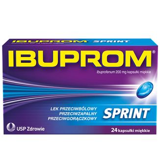 Ibuprom Sprint 200 mg, 24 kapsułki miękkie - zdjęcie produktu