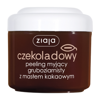 Ziaja Masło Kakaowe, czekoladowy peeling myjący, gruboziarnisty, 200 ml - zdjęcie produktu