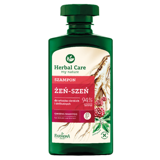 Farmona Herbal Care, szampon do włosów cienkich i delikatnych, żeń-szeń, 330 ml - zdjęcie produktu