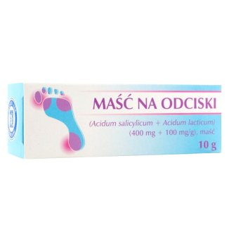 Maść na odciski (400 mg + 100 mg)/ g, 10 g KRÓTKA DATA Maść na odciski (400 mg + 100 mg)/ g, 10 g KRÓTKA DATA - zdjęcie produktu