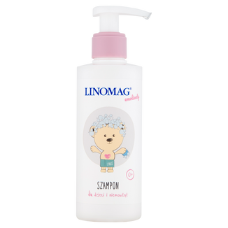 Linomag Emolienty, szampon dla dzieci i niemowląt od 1 dnia życia, 200 ml USZKODZONE OPAKOWANIE - zdjęcie produktu