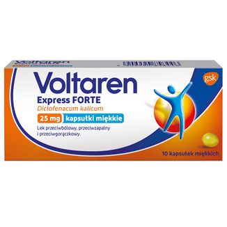 Voltaren Express Forte 25 mg, 10 kapsułek miękkich - zdjęcie produktu