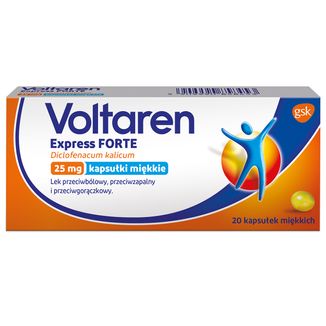 Voltaren Express Forte 25 mg, 20 kapsułek miękkich - zdjęcie produktu