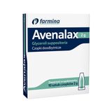 Avenalax 2 g, czopki doodbytnicze, 10 sztuk - miniaturka zdjęcia produktu