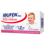 Ibufen Baby 125 mg, czopki od 2 lat, 5 sztuk - miniaturka zdjęcia produktu