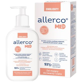 Allerco, żel myjący do skóry skłonnej do podrażnień i alergii, 200 ml USZKODZONE OPAKOWANIE - zdjęcie produktu