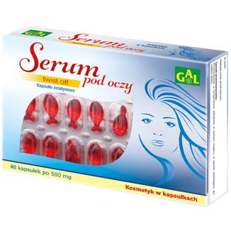 GAL, serum pod oczy, twist off, 48 kapsułek żelatynowych - zdjęcie produktu