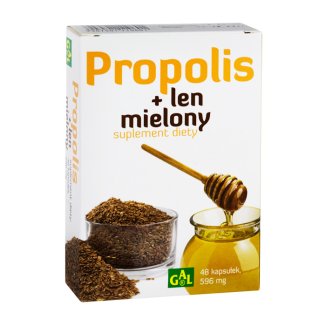 GAL Propolis + len mielony, 48 kapsułek - zdjęcie produktu
