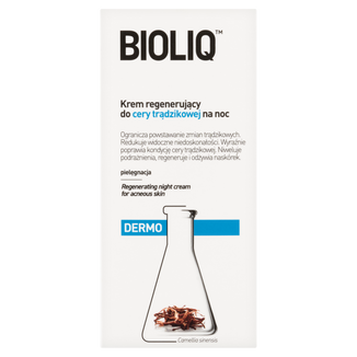 Bioliq Dermo, krem regenerujący do cery trądzikowej na noc, 50 ml Bioliq Dermo, krem regenerujący do cery trądzikowej na noc, 50 ml - zdjęcie produktu