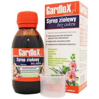 Gardlox, syrop ziołowy bez cukru, 120 ml - zdjęcie produktu