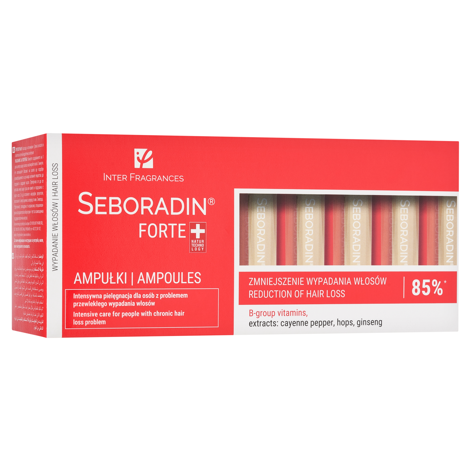 Seboradin Seboradin Forte, Kur gegen Haarausfall, 5,5 ml x 14 Ampullen — Inhaltsstoffe und Bewertung