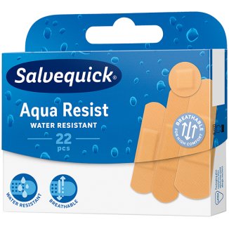 Salvequick Aqua Resist, plastry wodoodporne, 22 sztuki - zdjęcie produktu