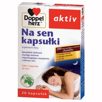 Doppelherz Aktiv Na sen, 20 kapsułek USZKODZONE OPAKOWANIE - zdjęcie produktu