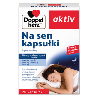 Doppelherz Aktiv Na sen, 20 kapsułek - zdjęcie produktu