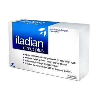 Iladian Direct plus, 10 tabletek dopochwowych - zdjęcie produktu