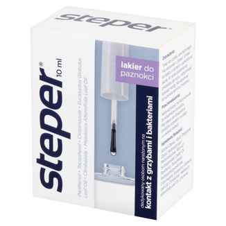 Steper, przeciwgrzybiczy lakier do paznokci, 10 ml USZKODZONE OPAKOWANIE - zdjęcie produktu