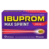 Ibuprom Max Sprint 400 mg, 20 kapsułek miękkich Ibuprom Max Sprint 400 mg, 20 kapsułek miękkich - miniaturka zdjęcia produktu