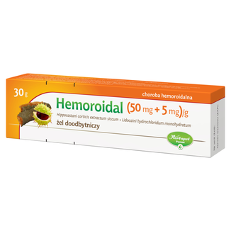 Hemoroidal (50 mg + 5 mg)/g, żel doodbytniczy, 30 g - zdjęcie produktu