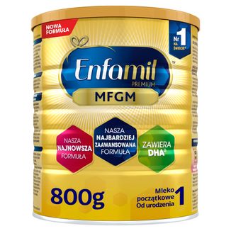 Enfamil Premium MFGM 1, mleko początkowe, od urodzenia, 800 g - zdjęcie produktu