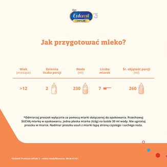 Enfamil Premium MFGM 3, mleko modyfikowane, powyżej 1 roku, 800 g - 4 Enfamil Premium MFGM 3, mleko modyfikowane, powyżej 1 roku, 800 g - 4 - zdjęcie produktu