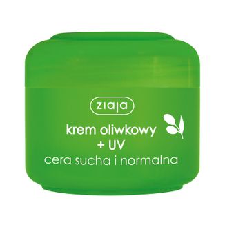 Ziaja Oliwkowa, krem z filtrem UV, cera sucha i normalna, 50 ml - zdjęcie produktu