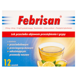 Febrisan (750 mg + 60 mg + 10 mg)/ 5 g, proszek musujący, 12 saszetek KRÓTKA DATA - miniaturka zdjęcia produktu