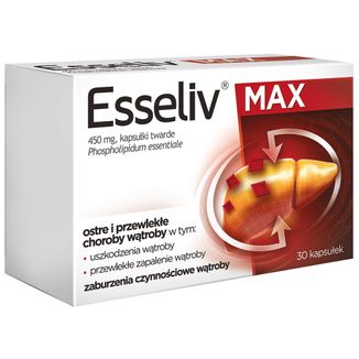 Esseliv Max 450 mg, 30 kapsułek twardych USZKODZONE OPAKOWANIE - zdjęcie produktu